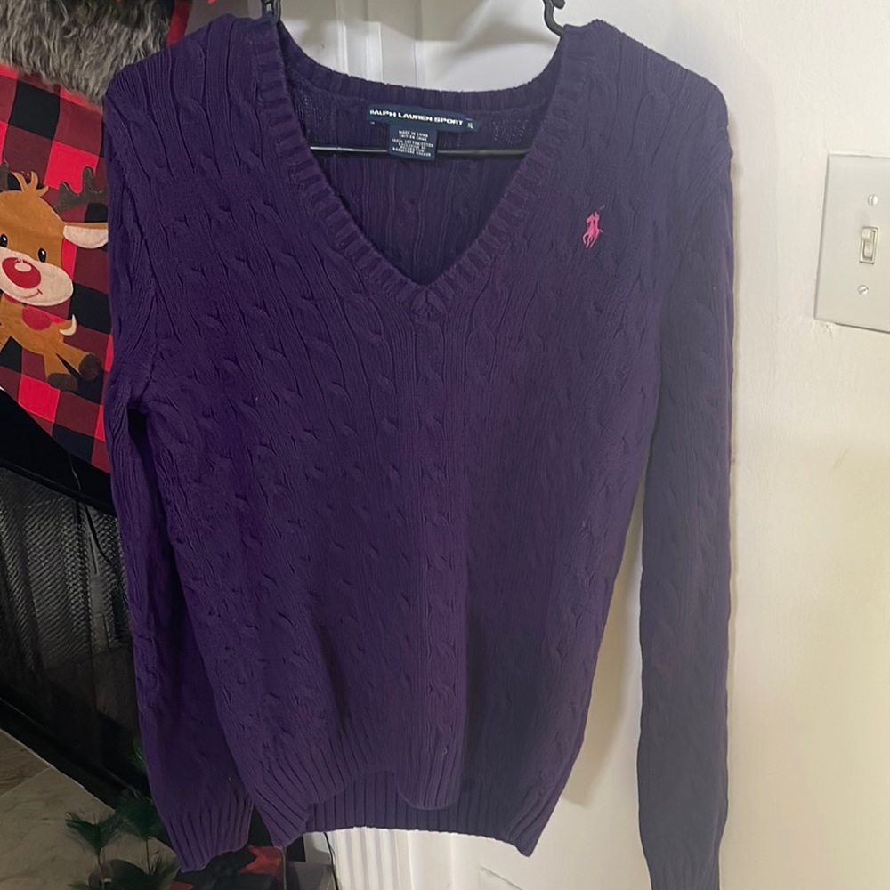 Cable knit sweater